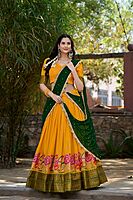 P555: Beautiful Soft Silk Lehenga Sets