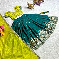 P176: Beautiful Soft Chinnon Silk Lehanga Sets P176: Beautiful Soft Chinnon Silk Lehanga Sets