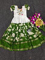 P337: Beautiful Dola Silk Kids Lehenga Sets P337: Beautiful Dola Silk Kids Lehenga Sets