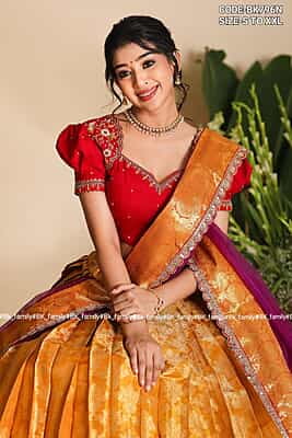 B3341: Beautiful Banarasi and Dola Silk Lehenga set