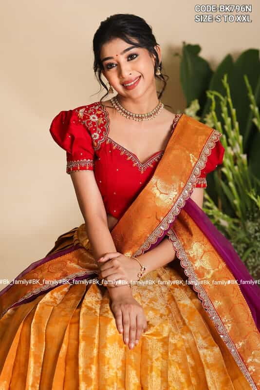 B3341: Beautiful Banarasi and Dola Silk Lehenga set B3341: Beautiful Banarasi and Dola Silk Lehenga set
