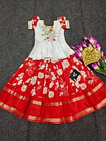 P337: Beautiful Dola Silk Kids Lehenga Sets P337: Beautiful Dola Silk Kids Lehenga Sets