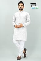 B680: Men Chikankari Kurta Pajama Sets