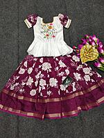P337: Beautiful Dola Silk Kids Lehenga Sets P337: Beautiful Dola Silk Kids Lehenga Sets