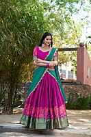 P555: Beautiful Soft Silk Lehenga Sets