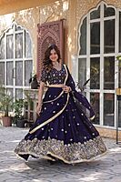 V670: Beautiful Designer Georgette Lehanga Set