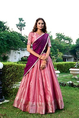 V179:Beautiful Soft silk Lehanga sets