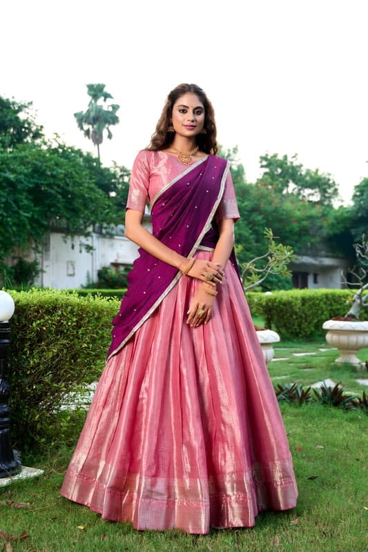 V179:Beautiful Soft silk Lehanga sets