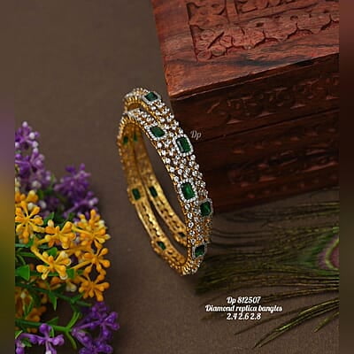 V328: Beautiful Diamond Replica Bangles
