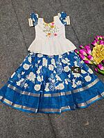 P337: Beautiful Dola Silk Kids Lehenga Sets P337: Beautiful Dola Silk Kids Lehenga Sets