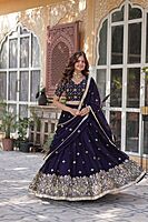 V670: Beautiful Designer Georgette Lehanga Set