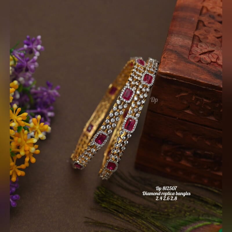V329: Beautiful Diamond Replica Bangles
