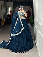 P556: Beautiful Designer Georgette Lehenga Set