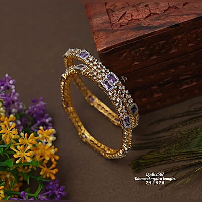 V330: Beautiful Diamond Replica Bangles