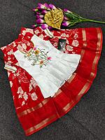 P337: Beautiful Dola Silk Kids Lehenga Sets P337: Beautiful Dola Silk Kids Lehenga Sets