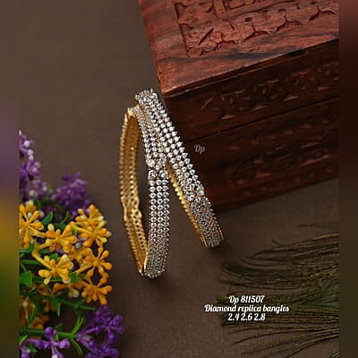 V331: Beautiful Diamond Replica Bangles