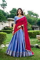 V179:Beautiful Soft silk Lehanga sets