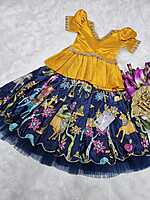 P178: Beautiful Designer Chinnon Silk Kids Lehenga Set P178: Beautiful Designer Chinnon Silk Kids Lehenga Set