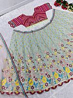 P704: Beautiful Bridal Wear Mirror Work Lehanga Sets