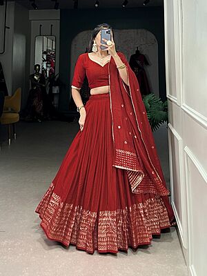 P558: Beautiful  Dola Silk Lehenga Sets