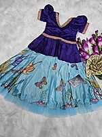 P178: Beautiful Designer Chinnon Silk Kids Lehenga Set P178: Beautiful Designer Chinnon Silk Kids Lehenga Set