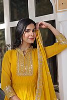 P338: Beautiful Georgette Frocks With Duppata