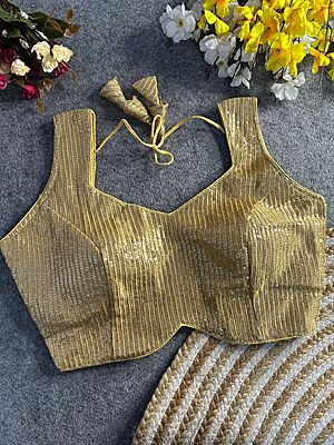 V654: Beautiful Readymade Sequins Work Blouses