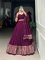 P558: Beautiful  Dola Silk Lehenga Sets