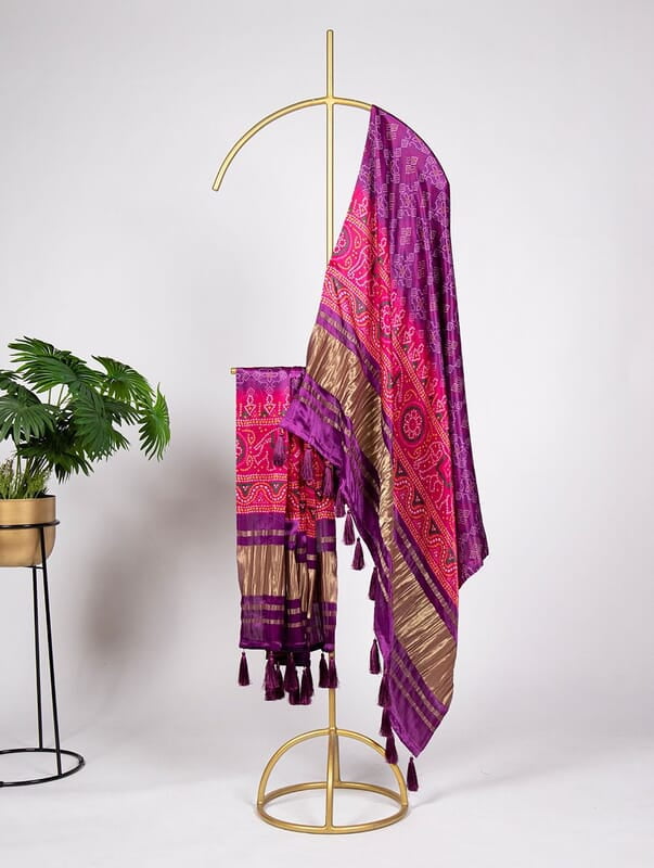 B1475: Beautiful Gajji Silk Duppata