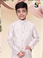 V136: Beautiful Kids Kurta Pajama Set With Jacket V136: Beautiful Kids Kurta Pajama Set With Jacket