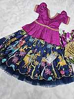 P177: Beautiful Designer Chinnon Silk Kids Lehenga Sets P177: Beautiful Designer Chinnon Silk Kids Lehenga Sets