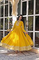 P338: Beautiful Georgette Frocks With Duppata
