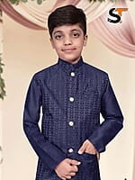 V136: Beautiful Kids Kurta Pajama Set With Jacket V136: Beautiful Kids Kurta Pajama Set With Jacket