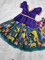 P177: Beautiful Designer Chinnon Silk Kids Lehenga Sets P177: Beautiful Designer Chinnon Silk Kids Lehenga Sets
