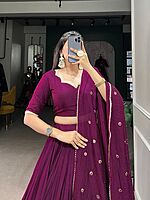 P558: Beautiful  Dola Silk Lehenga Sets
