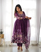 B2047: Beautiful 3Pc Anarkali Style Dress Sets