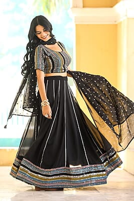 V178: Beautiful Designer Georgette Lehanga sets