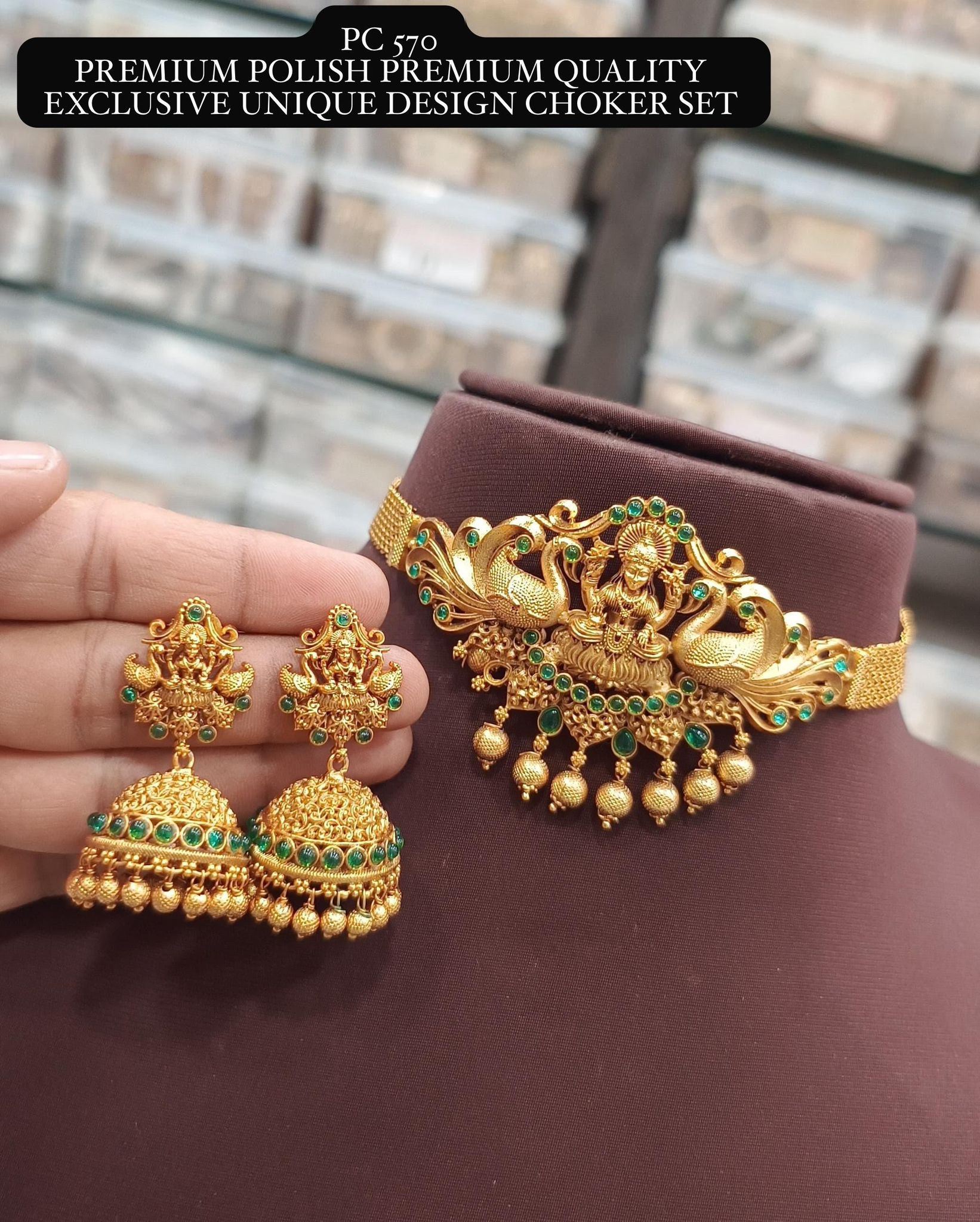 v999: Beautiful Premium Polish Premium Quality Unique Design Choker Set