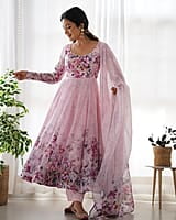B2047: Beautiful 3Pc Anarkali Style Dress Sets