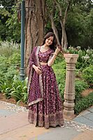 P339: Beautiful Designer Dola Silk Lehanga Sets