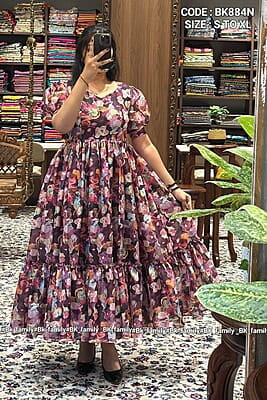 B1347: Beautiful Kota Silk Frocks