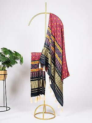 B1476: Beautiful Gajji Silk Duppata