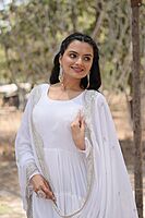 V510: Beautiful Georgette frocks with duppata