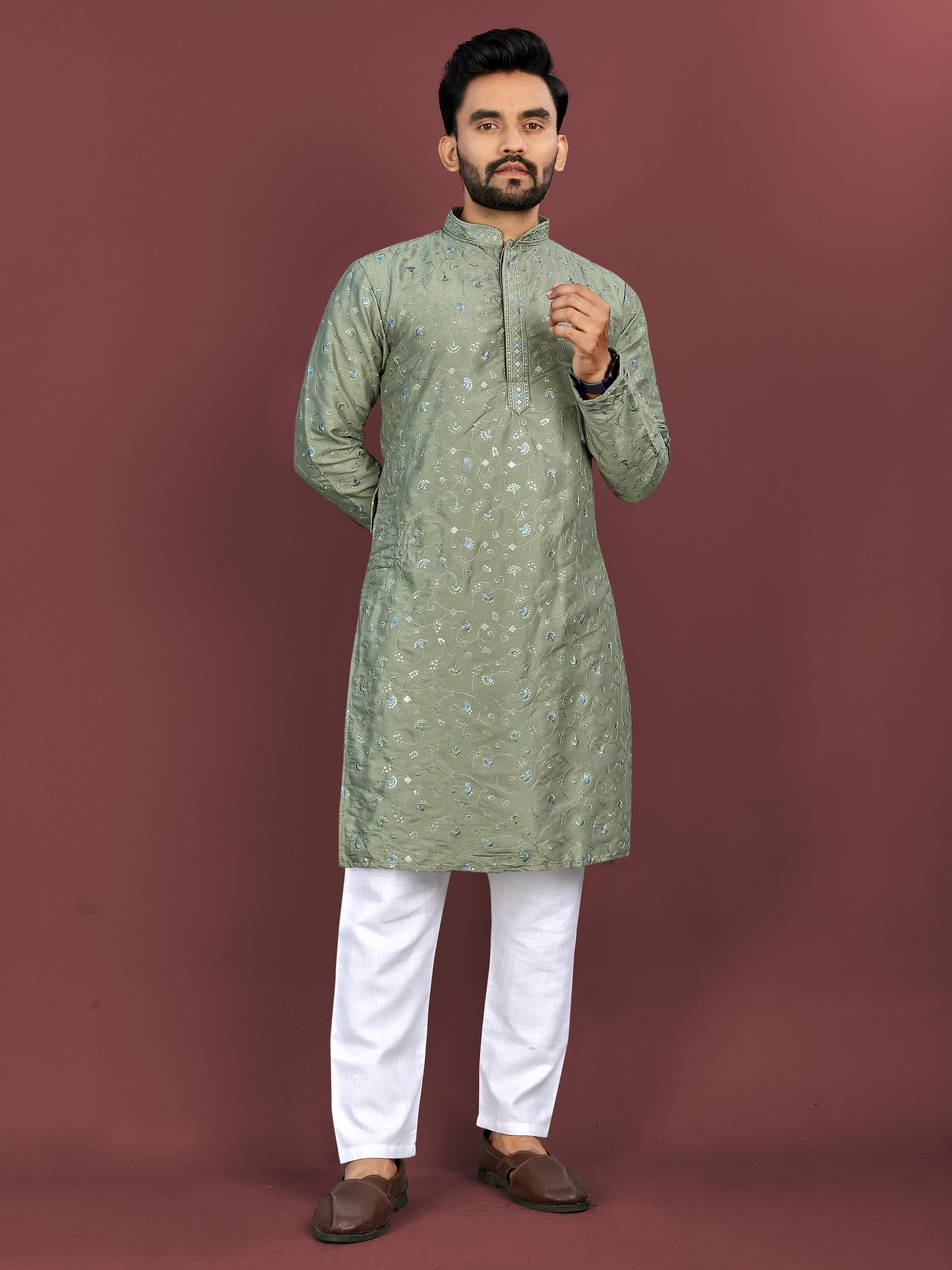c064: Beautiful Mens Kurta Pajama Sets