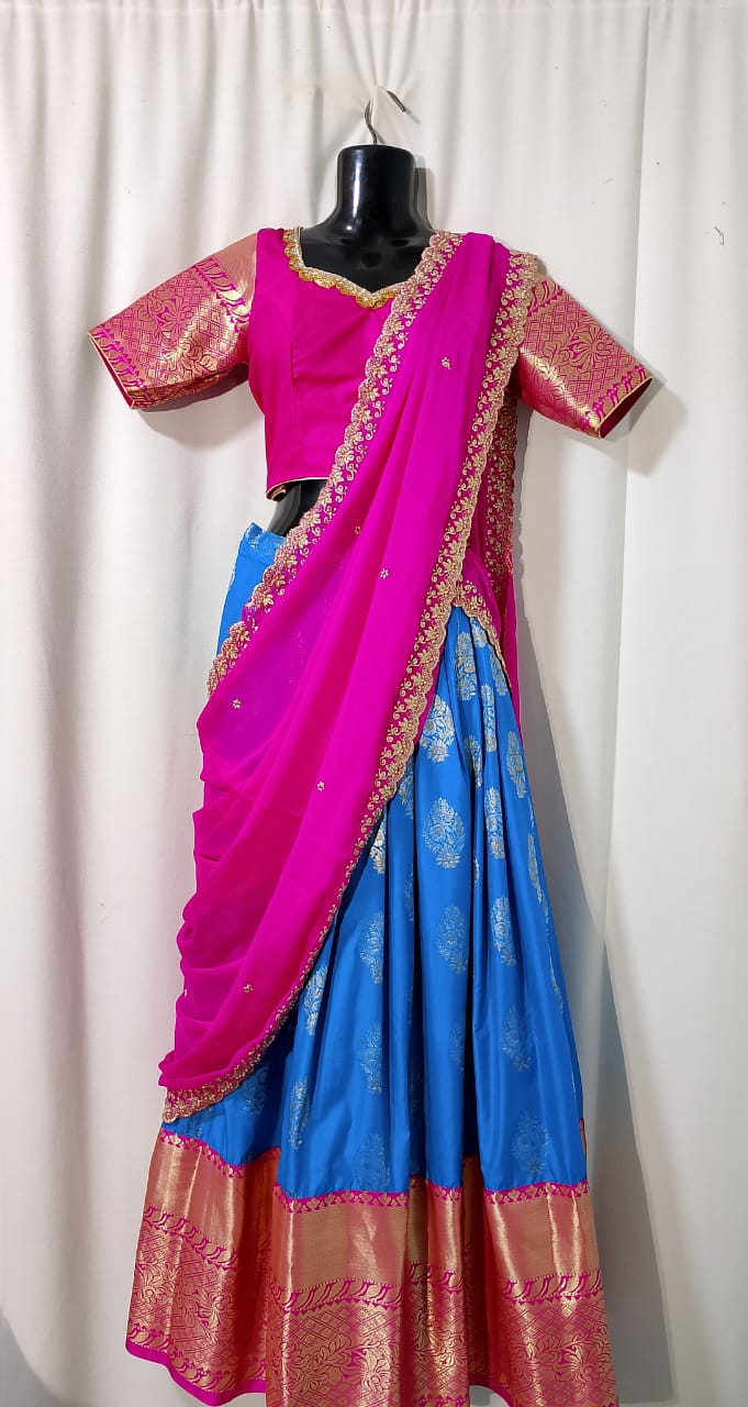 c069: Ready To Ship Kanichipuram Lehenga Set