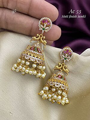 V411: Beautiful Matt Finish Earrings