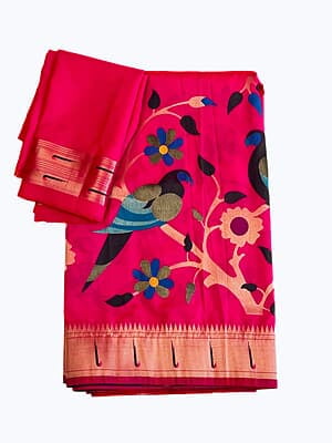 M756: Beautiful Soft Silk Paithani Saree