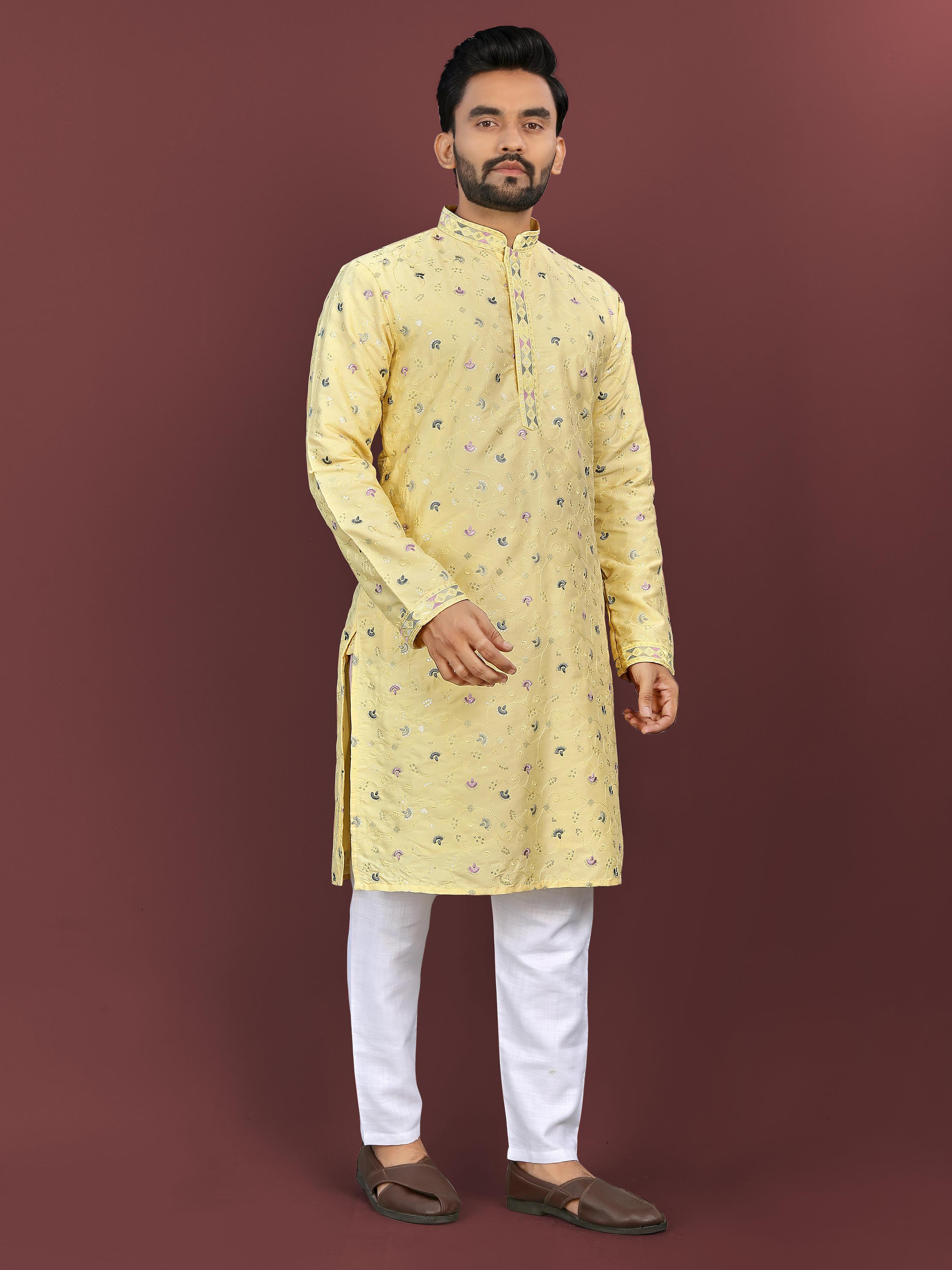 c064: Beautiful Mens Kurta Pajama Sets