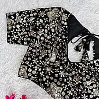 B3223: Beautiful Readymade Pure Velvete Gloden Sequins Embroidery Work B3223: Beautiful Readymade Pure Velvete Gloden Sequins Embroidery Work