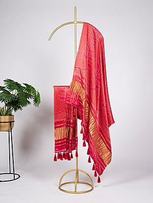 B1477: Beautiful Gajji Silk Duppata
